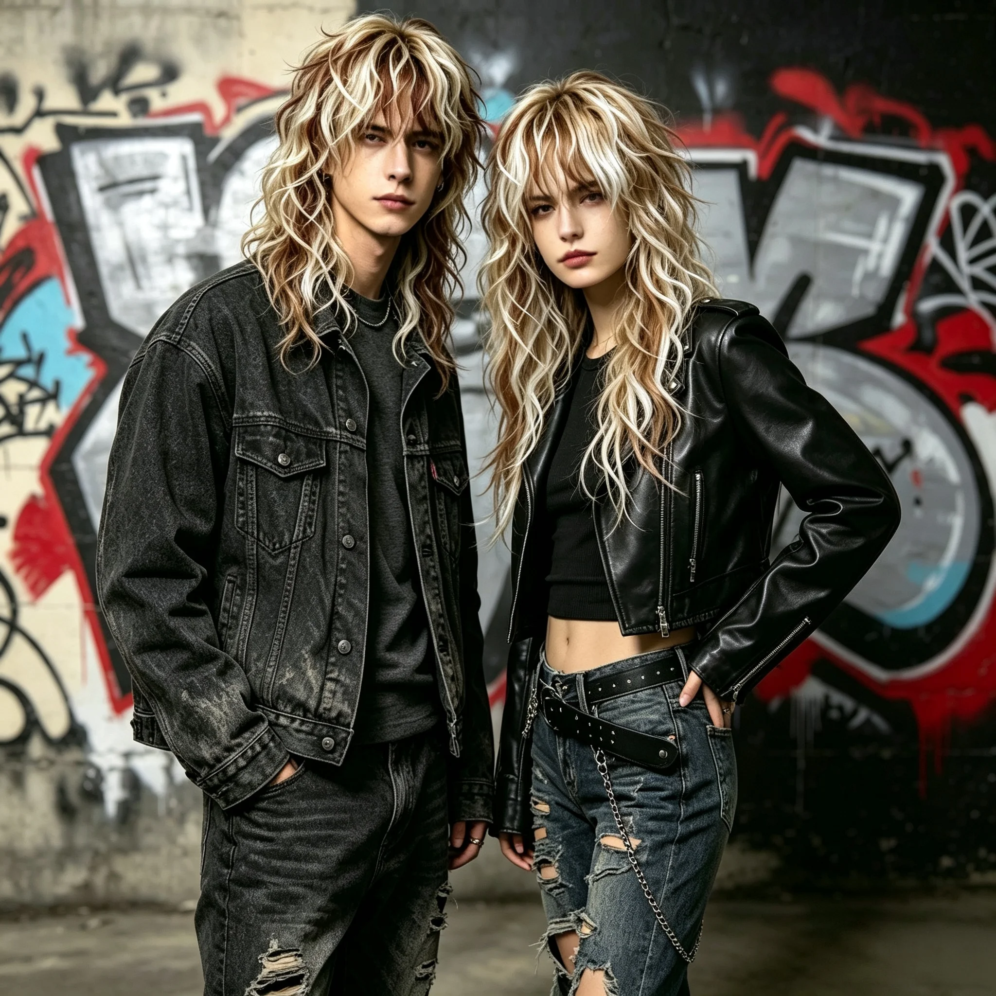 Rock style dyed fashionable synthetic wig, suitable for both men and women, heat-resistant fiber, suitable for birthday parties,