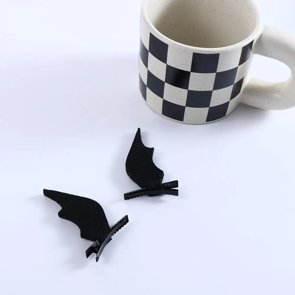 العصرية 1 زوج صغير زي مهرجان هدية تأثيري اللباس متابعة الطفل إكسسوارات الشعر مقاطع الشعر دبابيس الشعر أجنحة الخفافيش #6