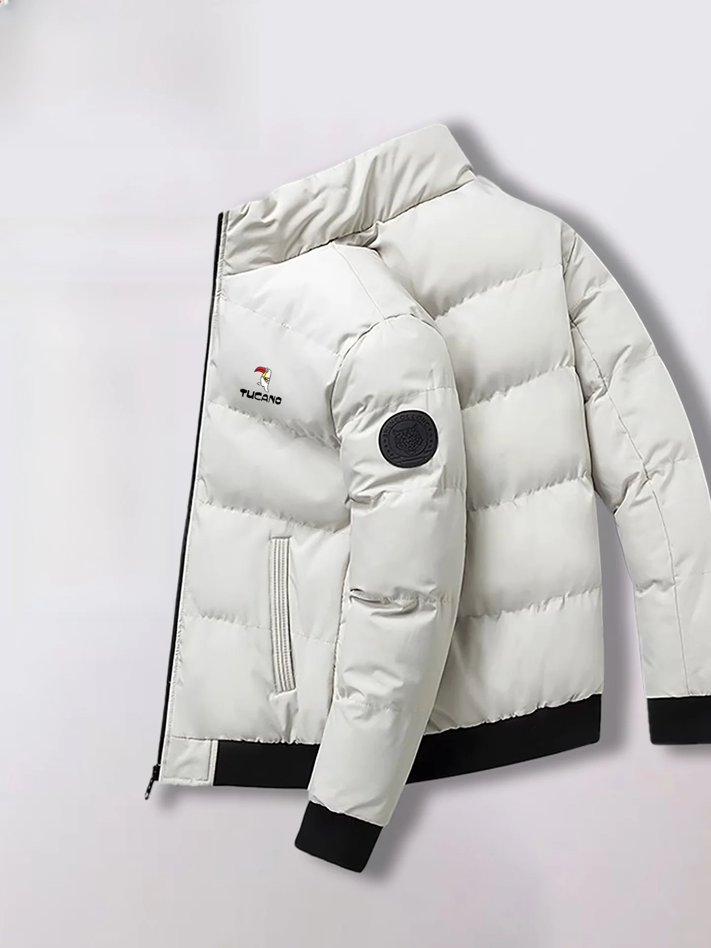 

TUCANO Мужская теплая зимняя верхняя одежда из хлопка с воротником-стойкой и воротником-стойкой Faion Urban Sle Long Sve молодежное пальто