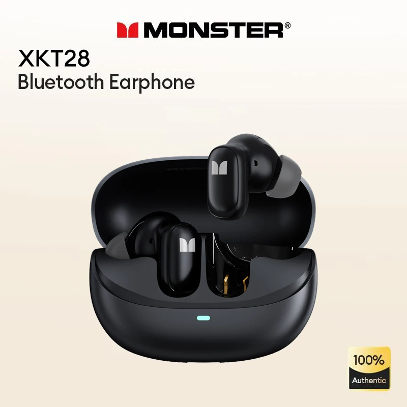 

Monster Airmars XKT28 Noise Reduction Earbuds Wireless Headphones Dual Mode Headset HIFI Sound Bluetooth V5.3 Earphones