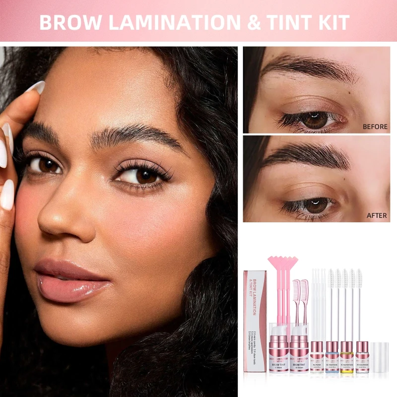 Styling Maquiagem Eyes Makeup Brow Lamination Tint Eyelash Eyebrow DIY Lifting Salon Home Use Long Lasting Glossy Volume