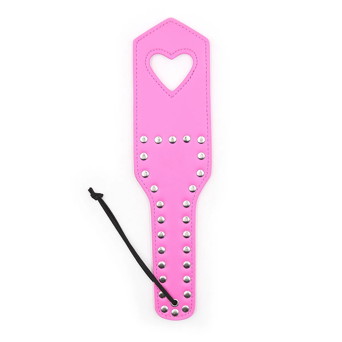 Adult erotic tease toy spanking black red with spikes heart shaped skeleton hand clapper adult