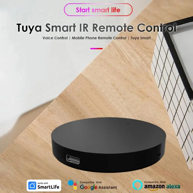 Aubess Smart Home IR Control Tuya WiFi IR telecomando per condizionatore d\'aria TV telecomando universale funziona con scarn