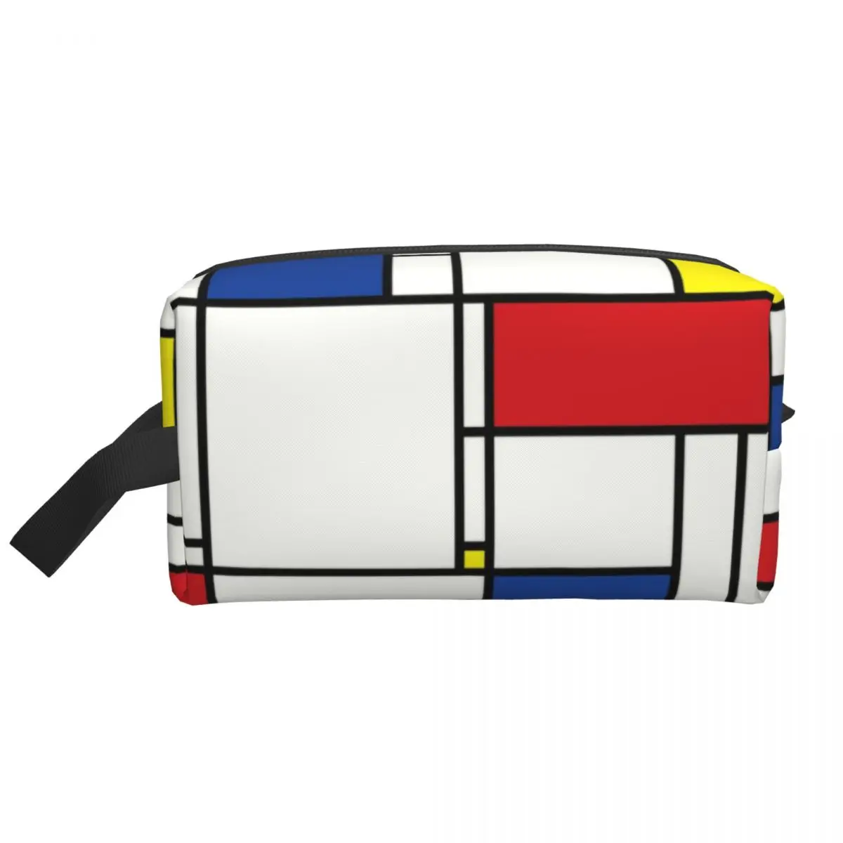 Custom Travel Piet Mondrian Minimalist De Stijl Toiletry Bag Modern Art Makeup Cosmetic Organizer Beauty Storage Dopp Kit Case