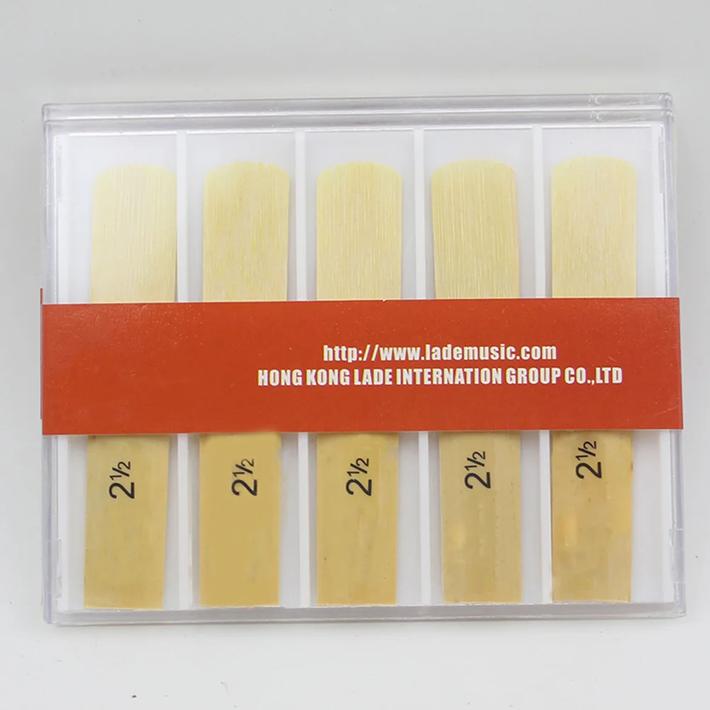 

10Pcs Clarinet Reeds Plastic Box Professional Durable Compact Reed Replacing Reed Saxophone Supplies Instrument