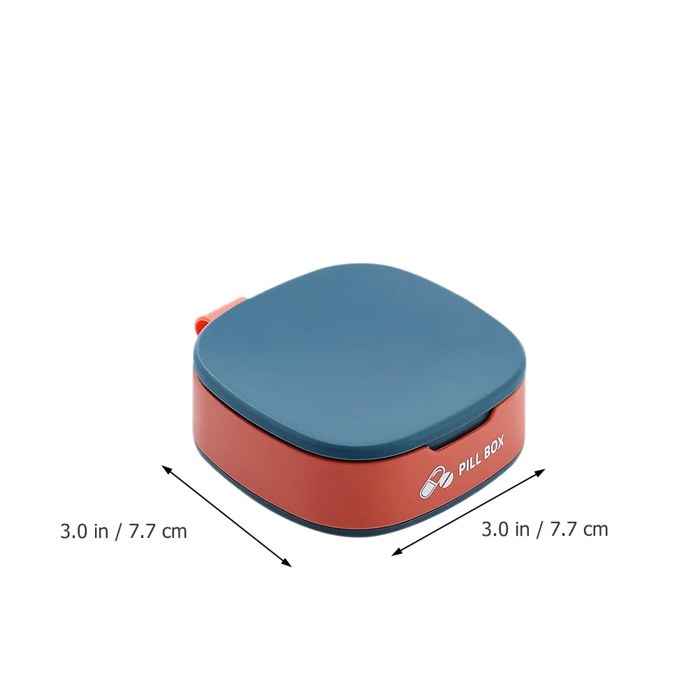 

3pcs Portable Medicine Box Mini Pill Storage Container Travel Kit Dispenser Easy Open Close Independent Cases Dust Moisture