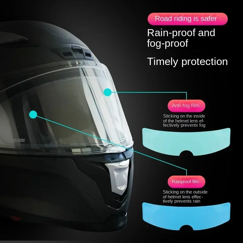 Regenschutzhelm Antibeschlagfolie Motor Elektrischer Helm Wasserdichte Folie Fahrzeug Antibeschlagfolie Antikorradhelm