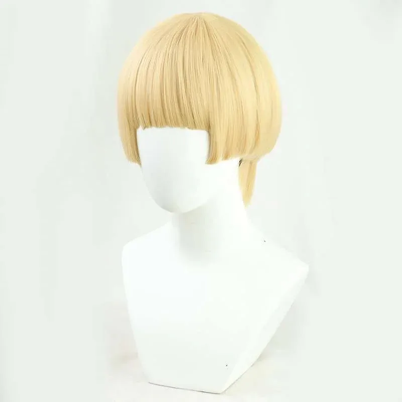 abc123進撃の巨人エライナコスプレ合成ショートストレートウィッグアニメコスプレかわいい女の子耐熱ファイバーwix-3f'6h7-j