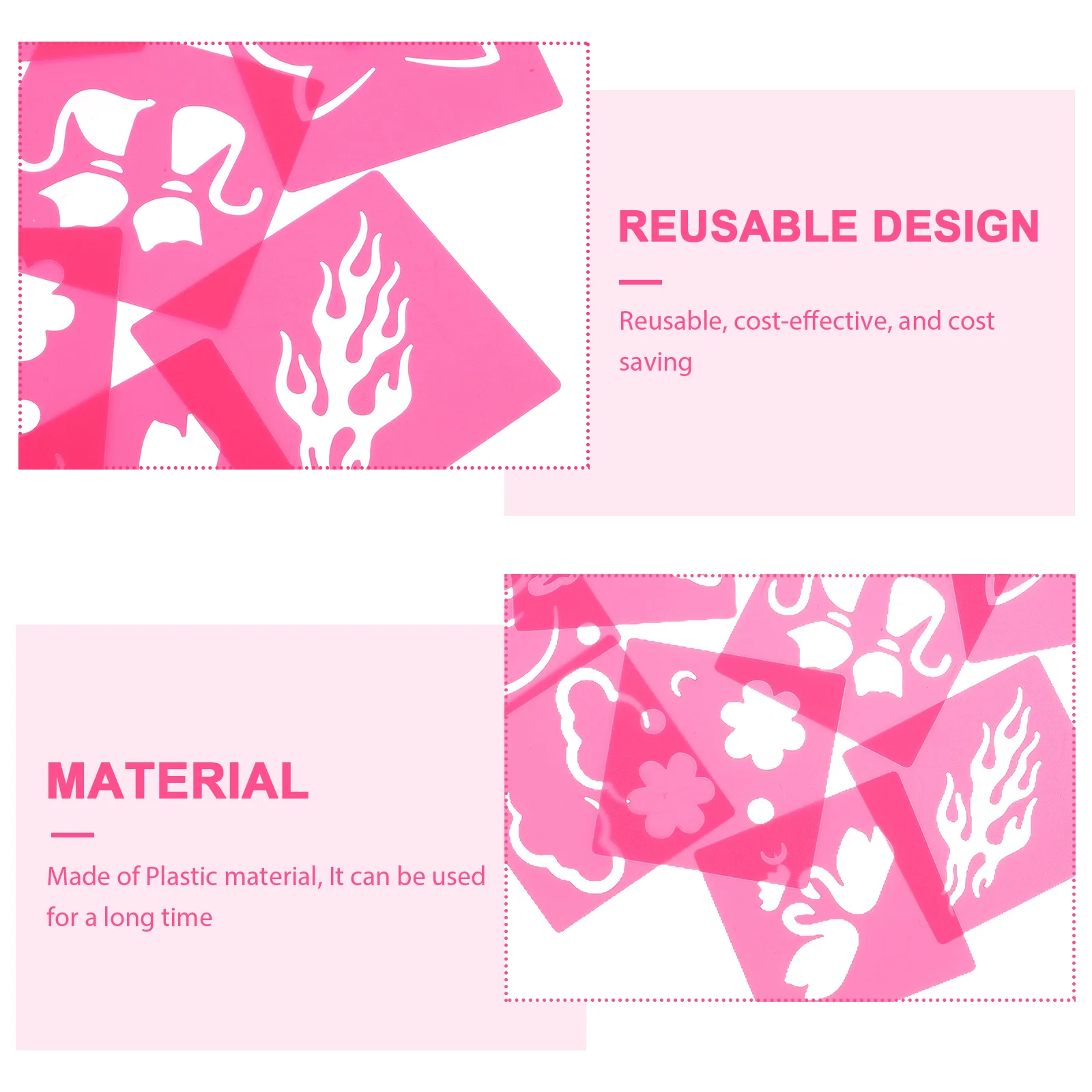 

12Pcs Hollow Out Face Paint Stencils Reusable Templates for DIY Art Craft Halloween Festival Body Decoration Tattoo Stencils