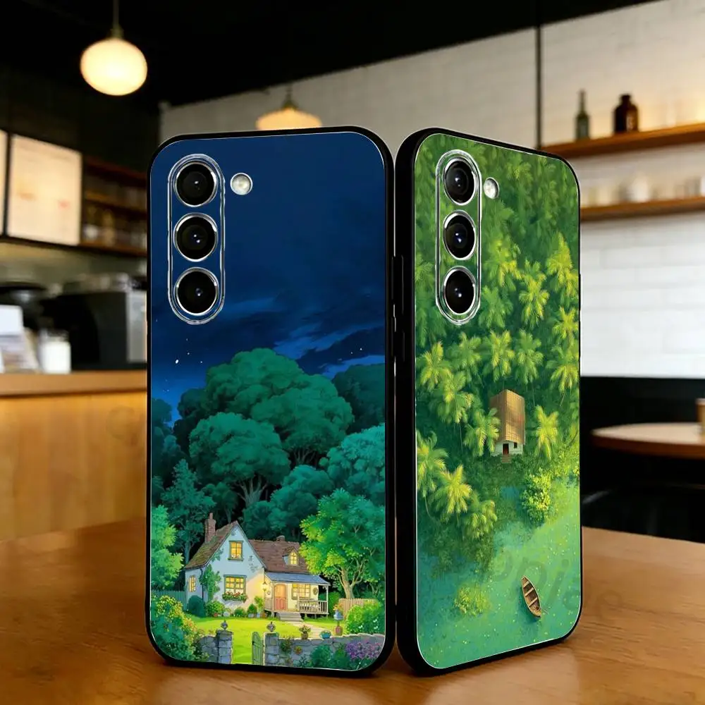 

Serene Nature Phone Case For Samsung S20,21,22,23,24,25,26 Ultra,Plus,Lite,FE,Black Soft Case