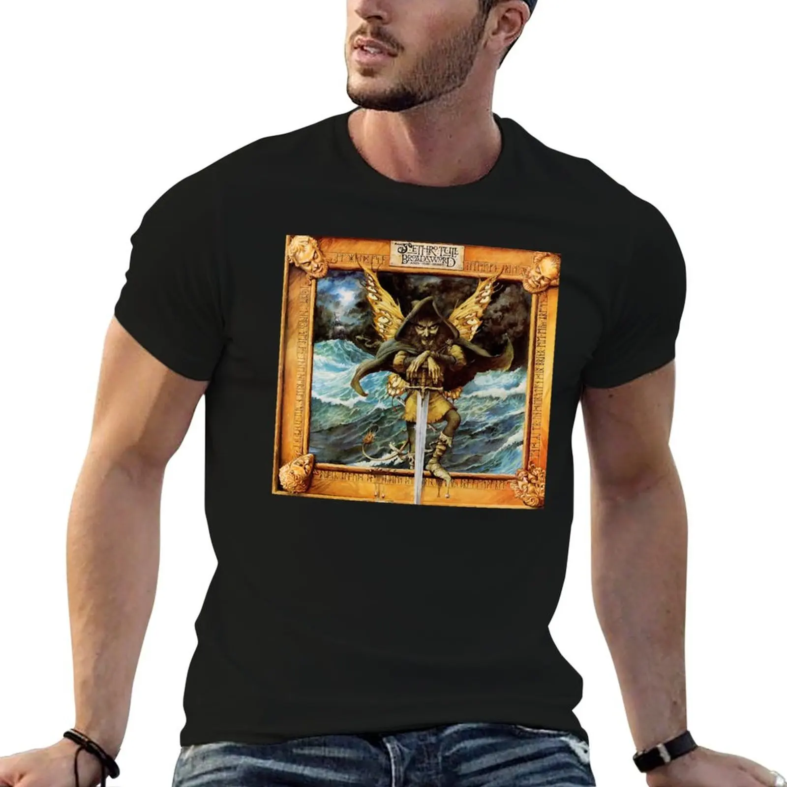 Camiseta Sword Jethro Tull 2020, camiseta de anime, camiseta oversized masculina, camiseta de anime de luxo