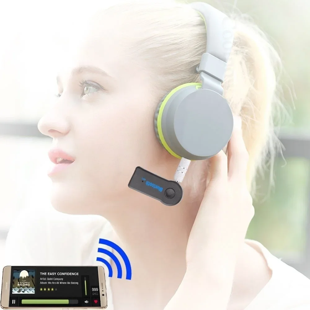 3.5mm Wireless Car Adapter AUX Audio Stereo Music Vehicle Receiver Microphone Receiver Consumer Electronics Accessory