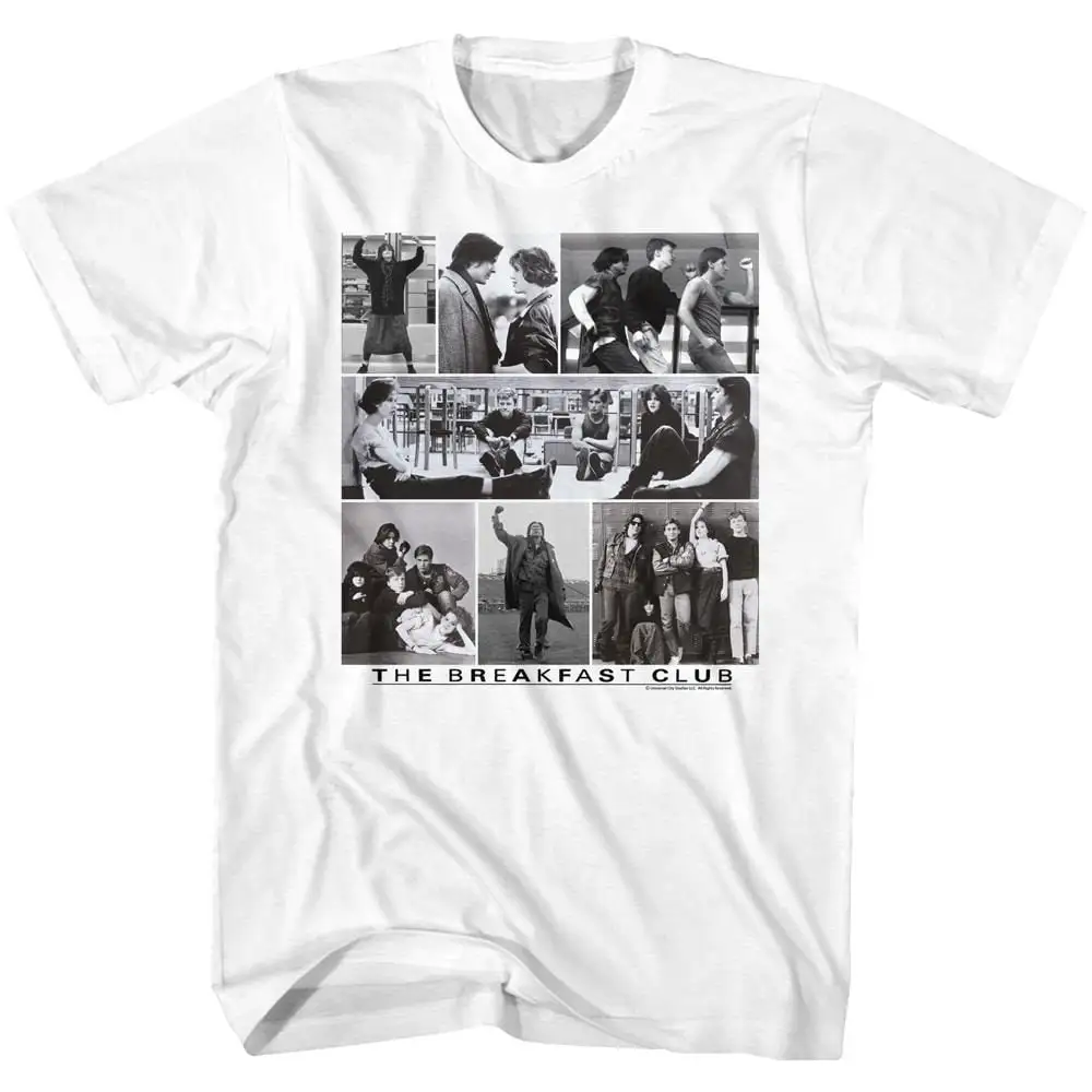 The Breakfast Club Black and White Collage T Shirt