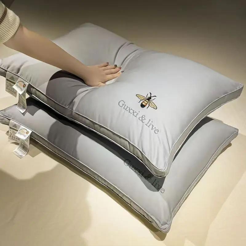 100% cotton soy fiber pillows, washable cotton pillows, A-grade low pillows, medium pillows, high pillows, neck pillows