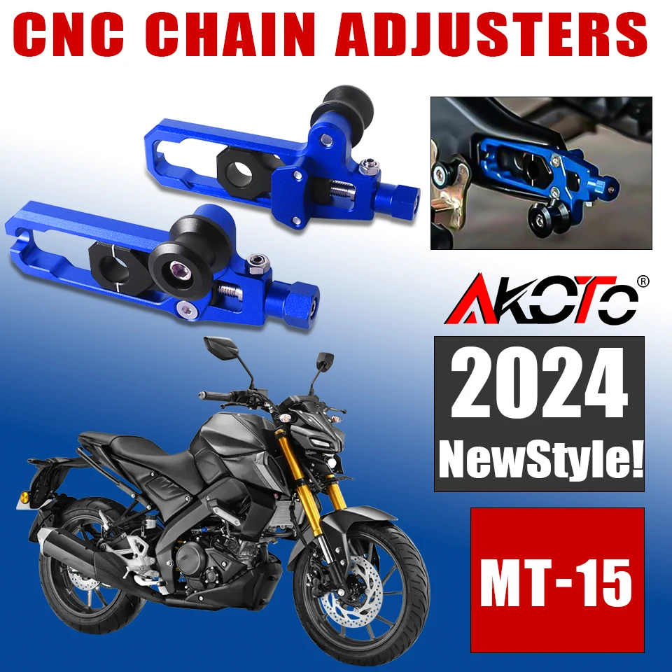 Chain Adjusters Tensioners Catena & Swingarm Swing Arm Spools For YAMAHA R15 V3 MT-15 MT15 MT 15 R 15 XSR155 XSR 155 2019-2023