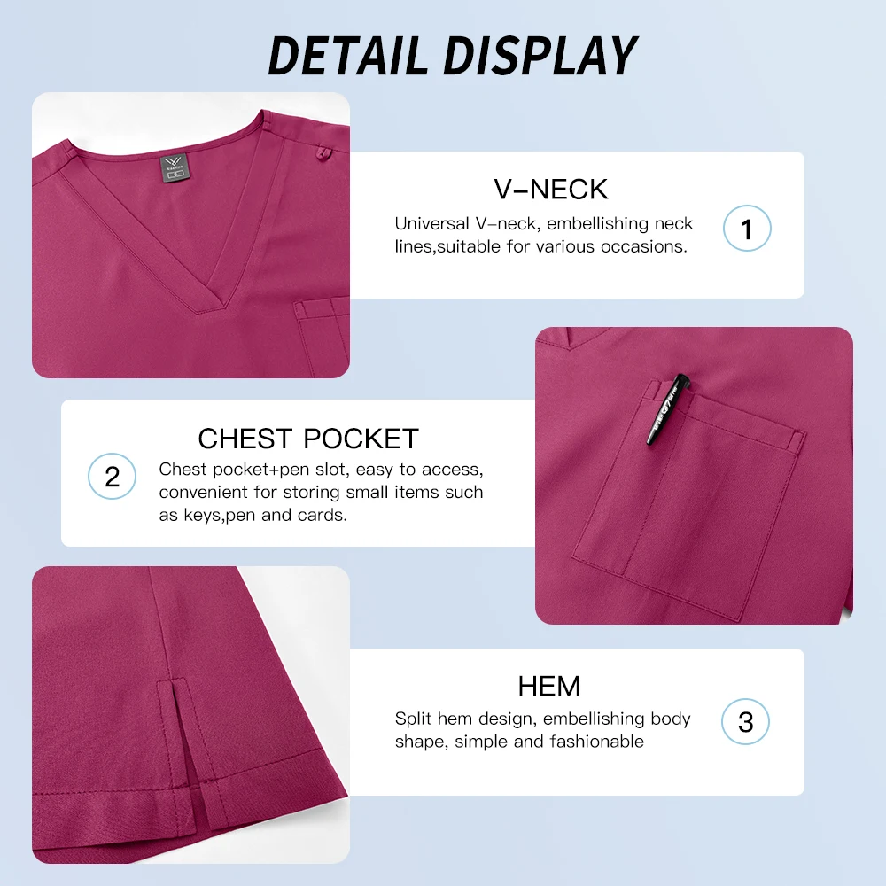 Picture 4: Wholesale Medical Supplies Operating Room Uniforms Hospital Medical Working Scrubs Set Dental Surgery Suit Doctor Nurse Workwear