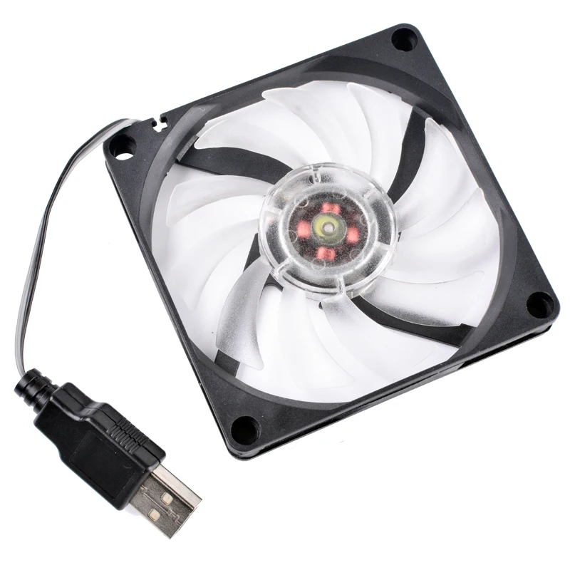 NOTEBOOK FAN  8010 80X80X10mm  5V USB fan blue led  quality guarantee