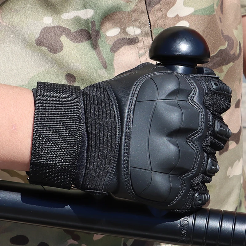 Tactical Gloves Paintball Shooting Airsoft PU Leather Touch Screen Motorcycle Gloves Protective Gear