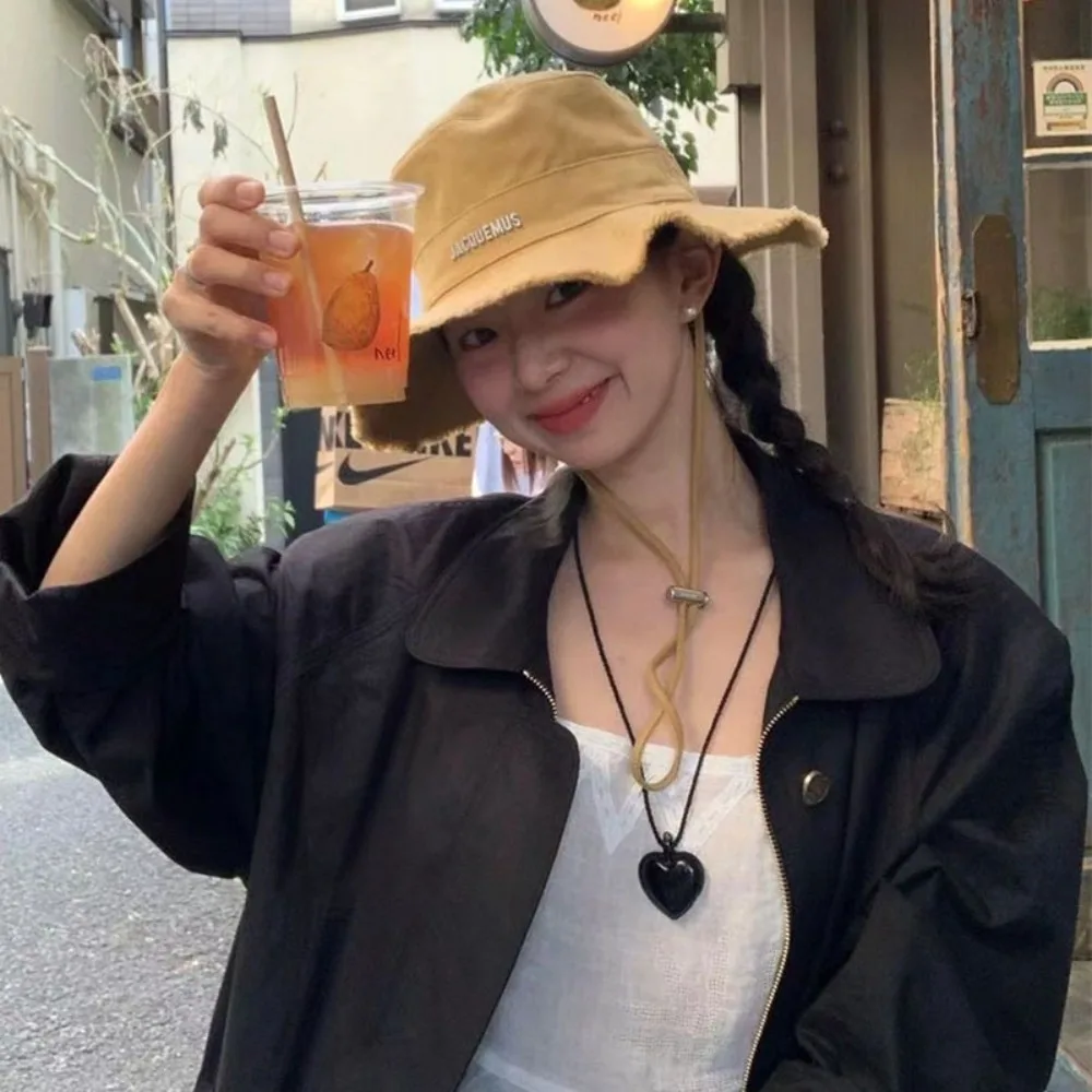 Модное ожерелье с подвеской в форме сердца из искусственной кожи, оригинальное длинное ожерелье из веревки для девочек, повседневная одежда, аксессуары для свитера