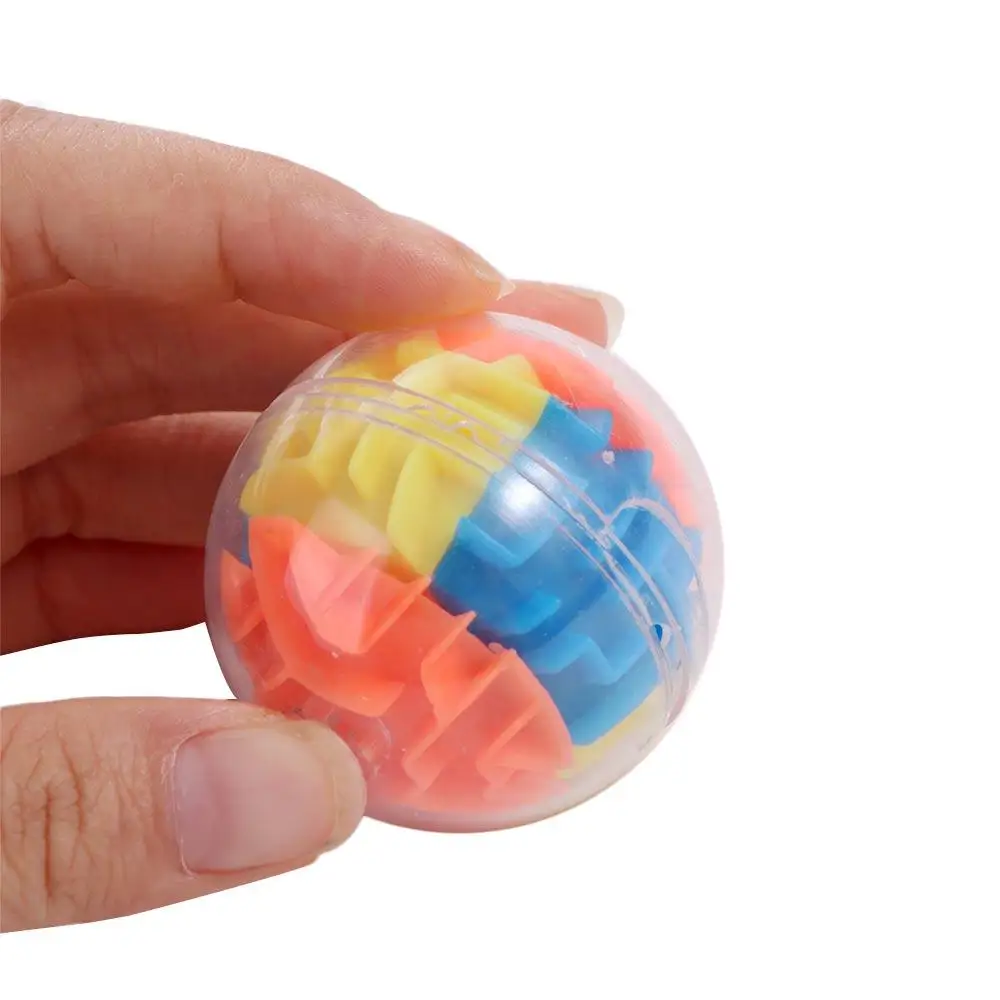 Plastics Mini Rolling Balls Toys Transparent Rolling Ball Game Speed Cube Labyrinth Rolling Ball Toys Six-sided Playing Mini