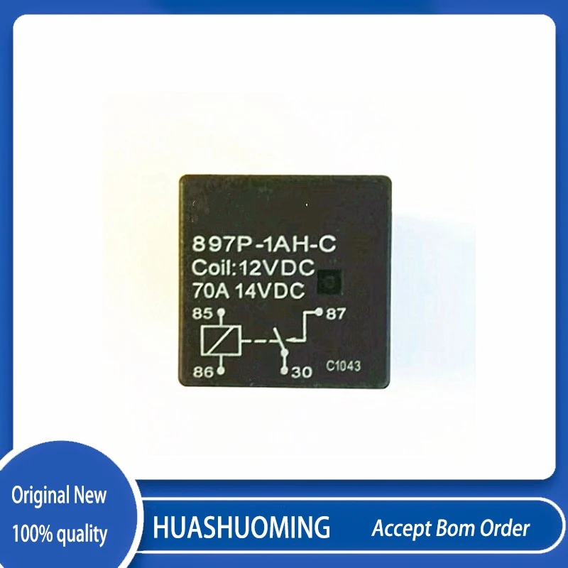 2Pcs/Lot  897P-1AH-C-12VDC 70A /14VDC 4PIN