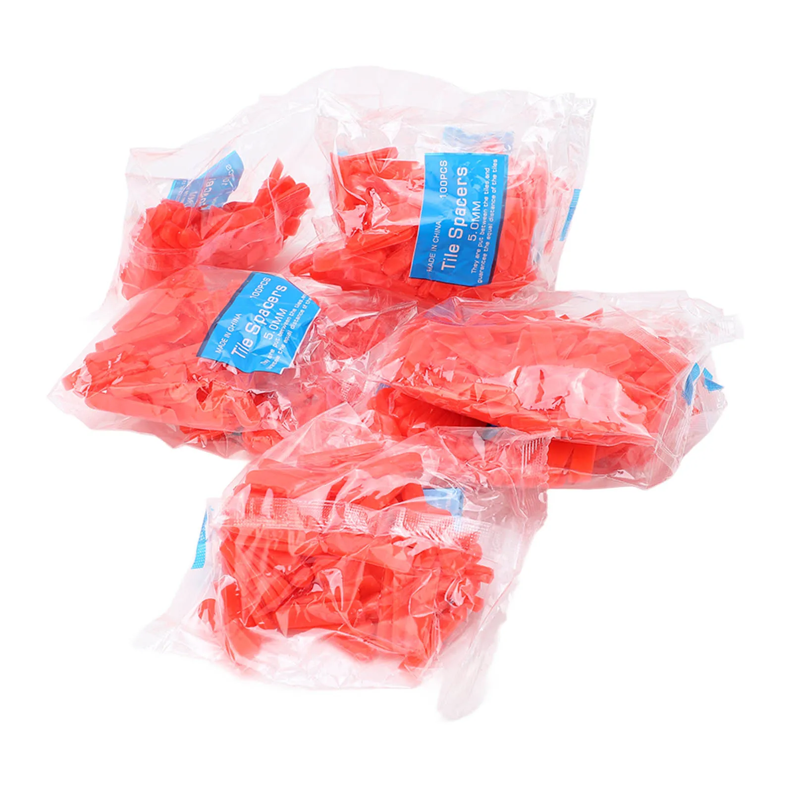 1000Pcs Tile Leveling Wedges 0.2in PE Red Wear Resistant Tiles Leveler Spacers for Decoration Tiles Leveler Spacers