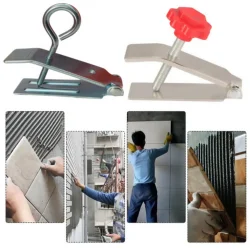 Tile Locator Tile Height Regulator Leveling Device 10-55mm Adjustable for Wall Ceramic Brick Fine Thread Rising