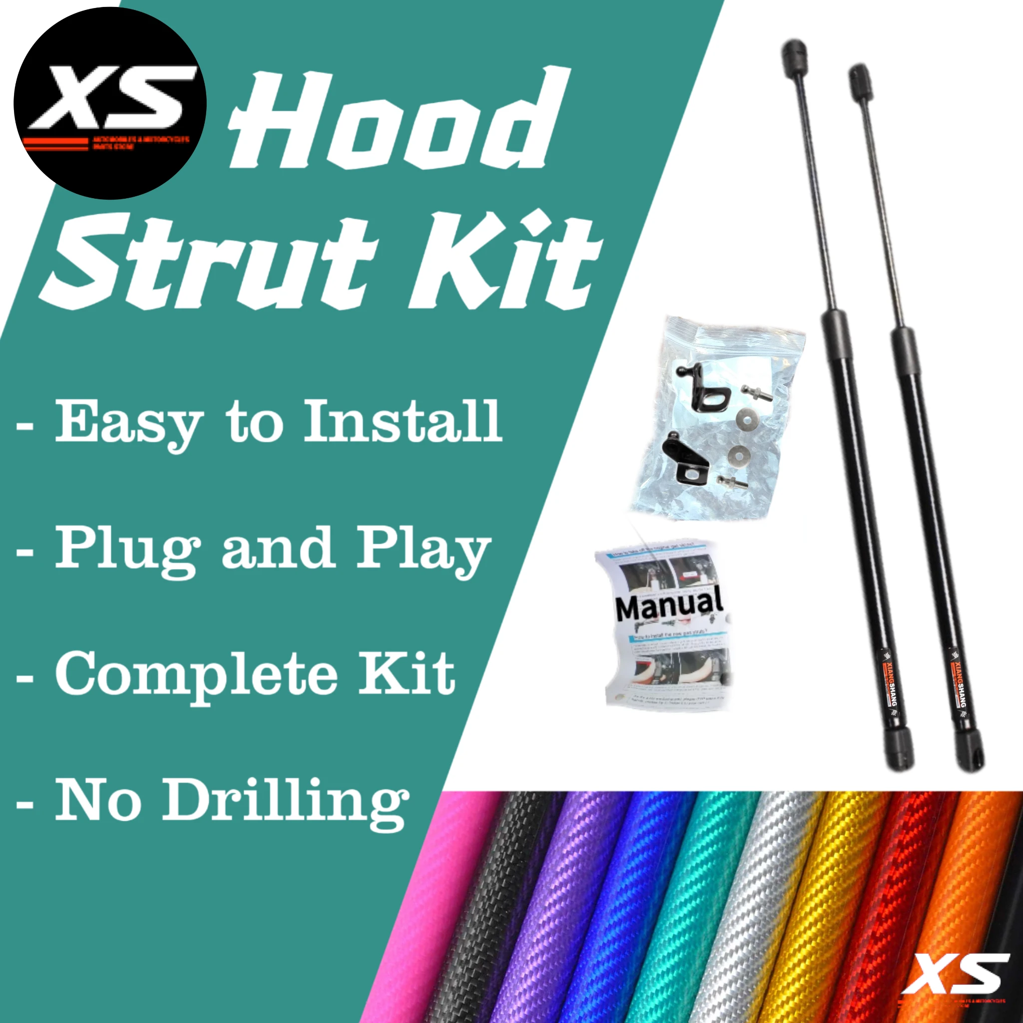 Hood Struts For Subaru Forester SK 2019-2024 Front Bonnet Engine Lift Supports Shocks Damper Cylinders Pistons Prop Rod Verins