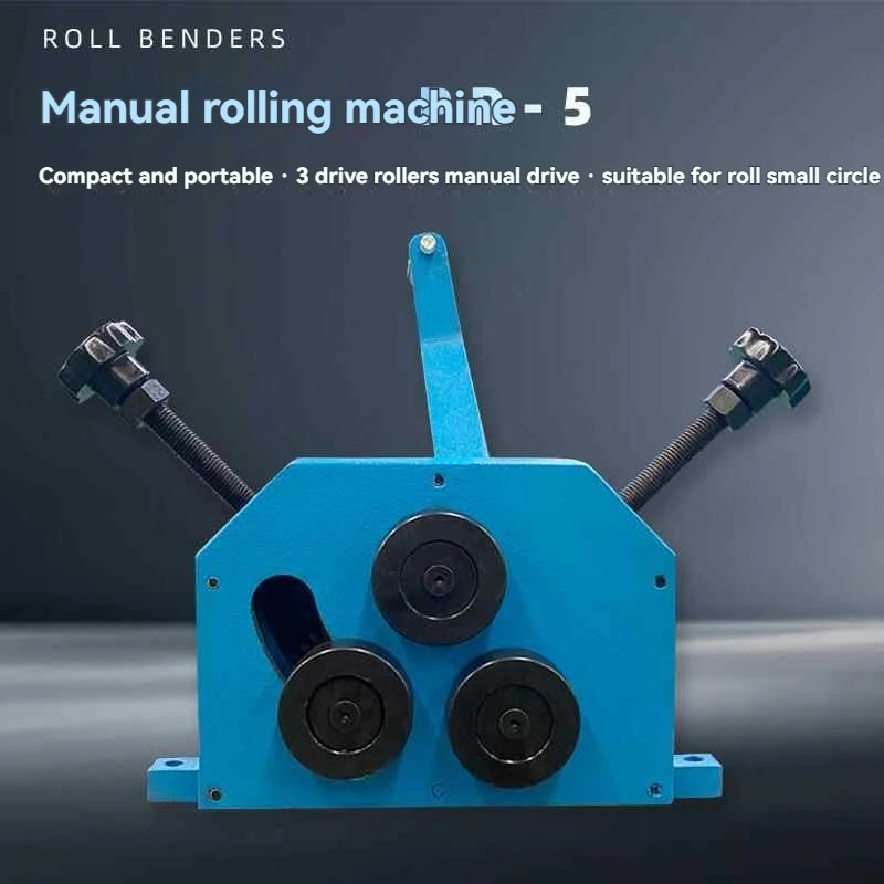 

Ручной станок для гибки металла, Малый трубогибочный станок Pr-5, Трехприводной ролик, Ручной, Синий