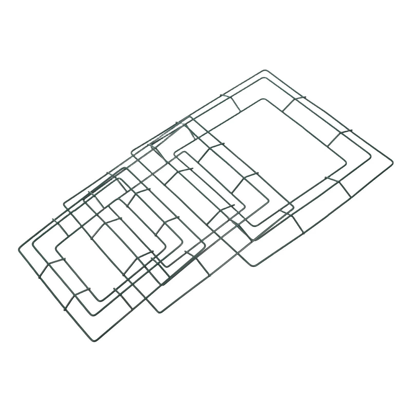 

3Pcs DIY Square Metal Wreath Frame Iron Wire Floral Frame Hanging Decoration Party Holiday Supplies DIY Wreath Frames