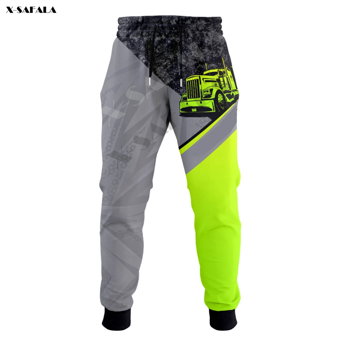 

Camo Truck Flag Trucker Drivier 3D Full Printed Men Trousers Waist Breathable Sweatpants Casual Long Pants Joggers Cool Sporty