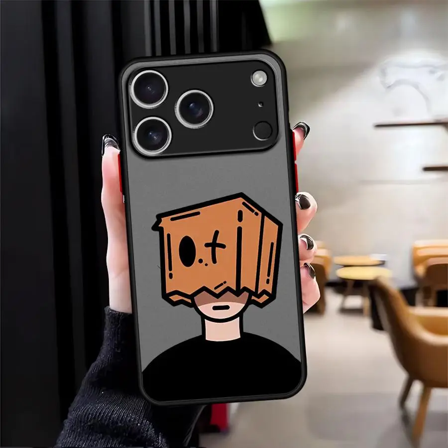 حافظة بنمط رجل ورقي كرتوني لهاتف آيفون 15 16 14Plus 12 13 11 Pro Max 7 8 XS Max 13 Mini 17 Air Soft Cover