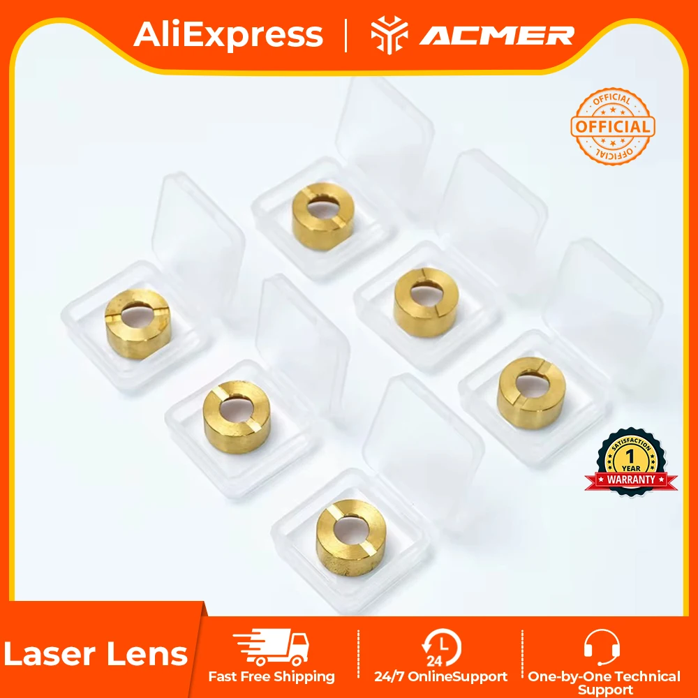 ACMER Laser Spare Lens 6 PCS Kit for P1 10W P2 20W P2 33W P3 24W/48W Laser Engraver and Cutting Machine Replacement Lens
