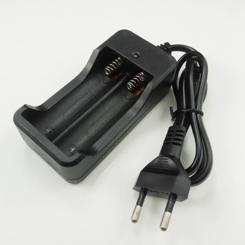 18650 Battery Charger 2 Slots USB Independent Charging for 18650 Charging DC 4.2V Rechargeable Lithium Battery Charger EU Plug - view 6