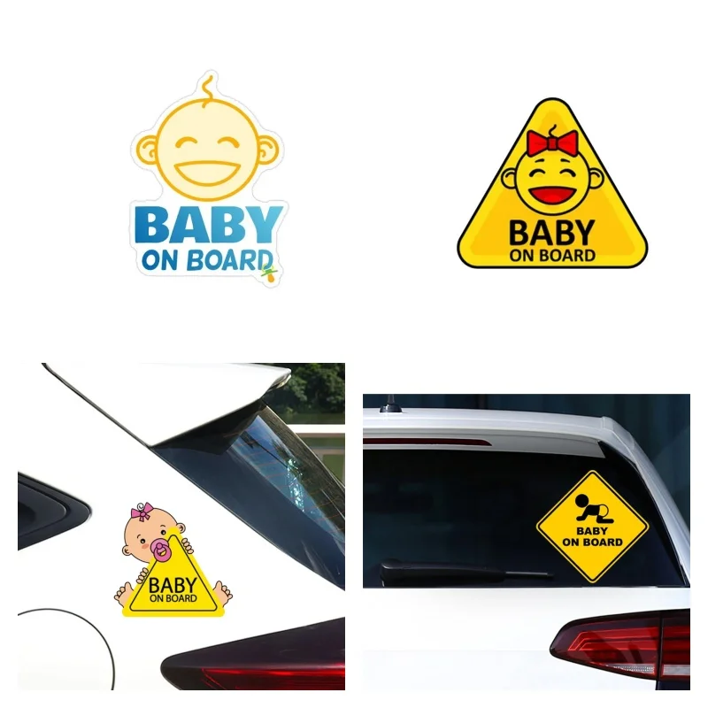 

Car Stickers Baby on Board Car Stickers Tuning Cartoon Window Decals Vinyl Decal Car Sticker