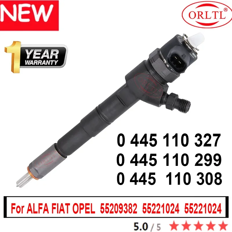 

ORLTL NEW 0445110299 0445110308 0445110327 for ALFA FIAT OPEL 55209382 55221024 55221024 Diesel Fuel Injector 0 445 110 299