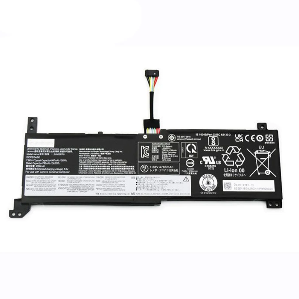 Imagem -05 - Bateria Original Genuína do Portátil para Lenovo Bateria Nova para Lenovo V14 V15 V17 G2-alc G2-itl L20l2pf0 L20b2pf0 L20l3pf0 L20m3pf0 L20m3pf0