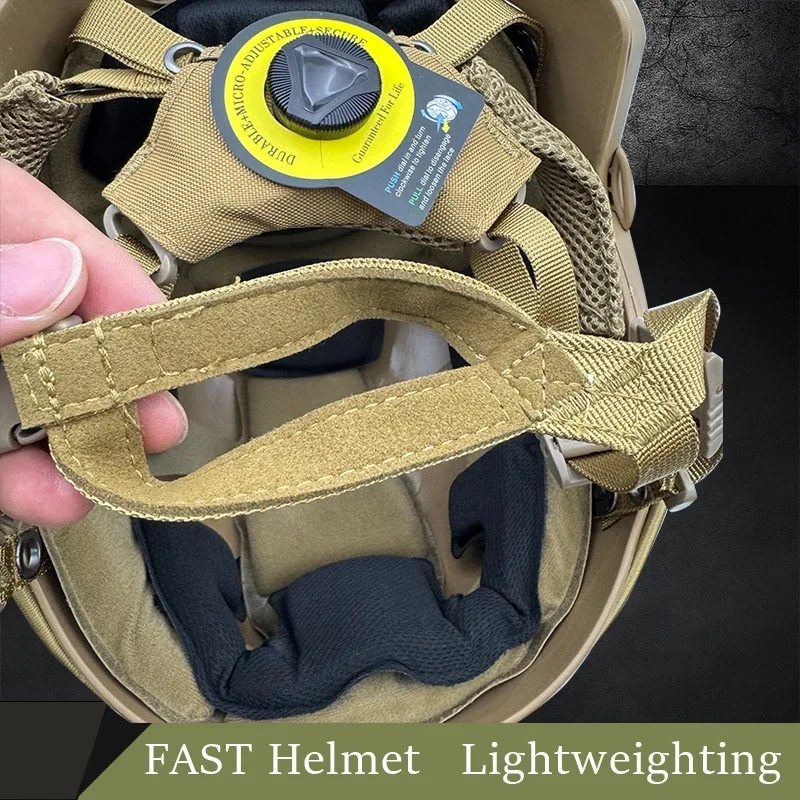 casque-fast-30-abs-leger-avec-suspension-et-molette-reglables-pour-le-cyclisme-l'airsoft-et-l'entrainement-tactique