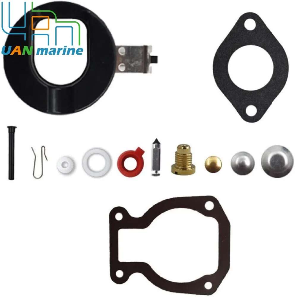 New Carburetor Repair Kit  Evinrude Johnson OMC Outboard 4 4.5 7.5 8 9.9 15 HP 0398453 398453 765574 391305 398452 439072 391937