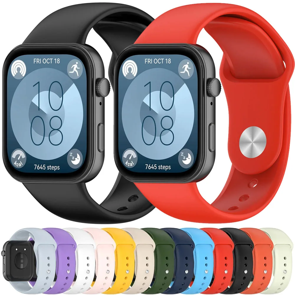 Offizielles Silikonarmband für Huawei Watch Fit 4/3 Sportarmband Smartwatch-Zubehör Armband für Huawei Watch Fit 4 Pro