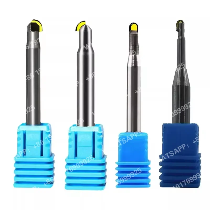 Single Crystal Diamond MCD Ball Nose Milling Cutter Custom ODM/OEM Mirror Effect cnc bits for Gold Silver Copper acrylic PMMA