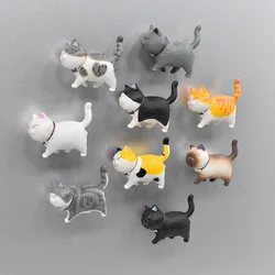 Creative Bow Tie Cat Fridge Stick Magnet 3D Cartoon Cat Magnet Cute Magnetic Stick Message Stick Home Decoration