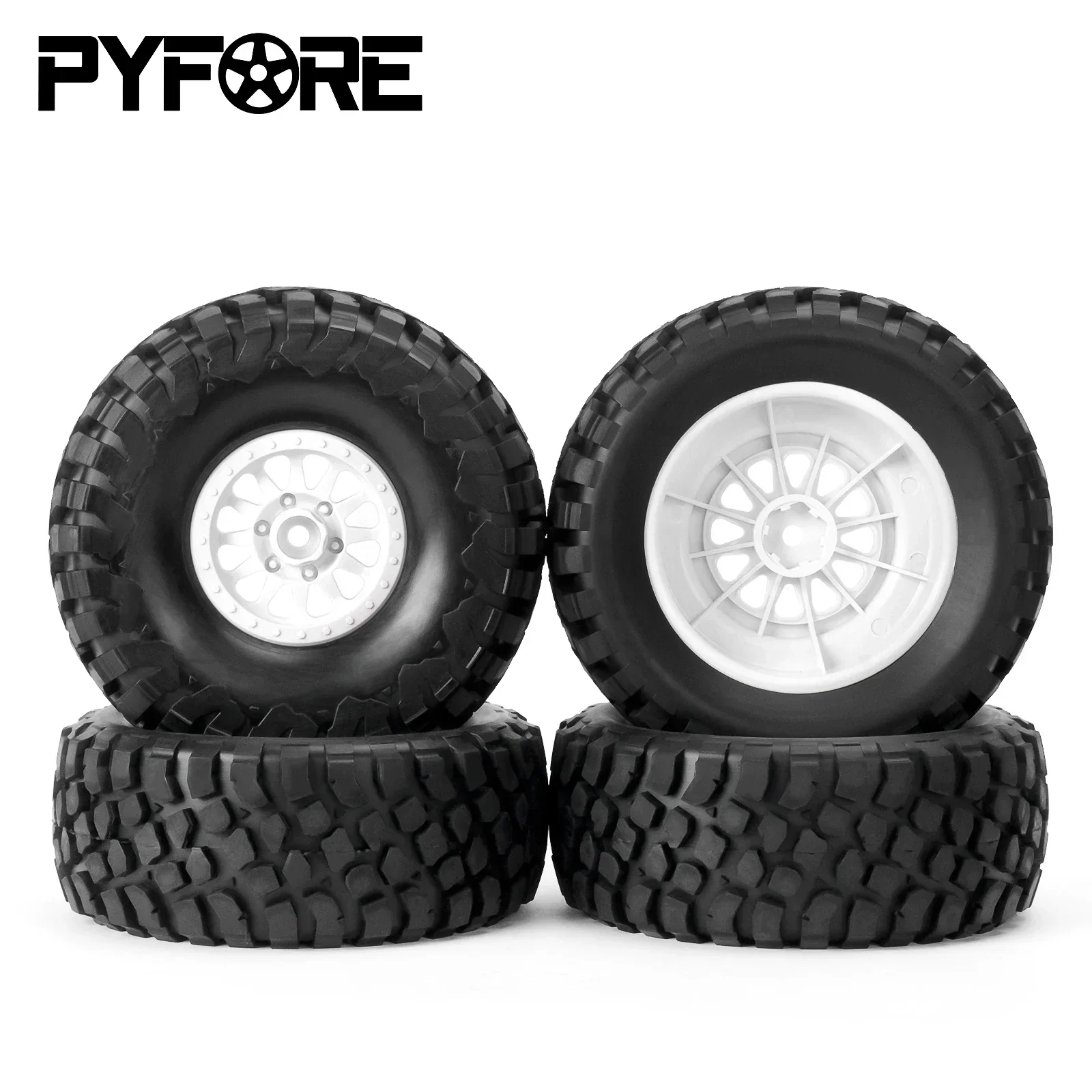 PYFORE 4 قطعة 140X56 مللي متر إطارات الطرق الوعرة مع محول 17 مللي متر ل UDR 1/7 RC نموذج سيارة الصحراء ملحقات شاحنة RC سيارات