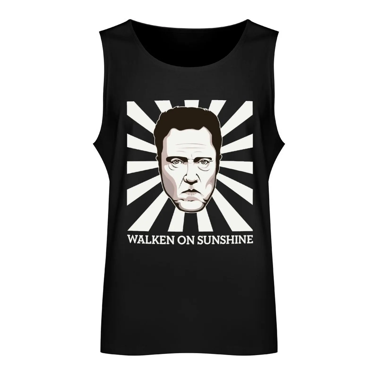 Walken on Sunshine - Christopher Walken (Dark Shirt Version) Tank Top gym t-shirts man sports clothes for men