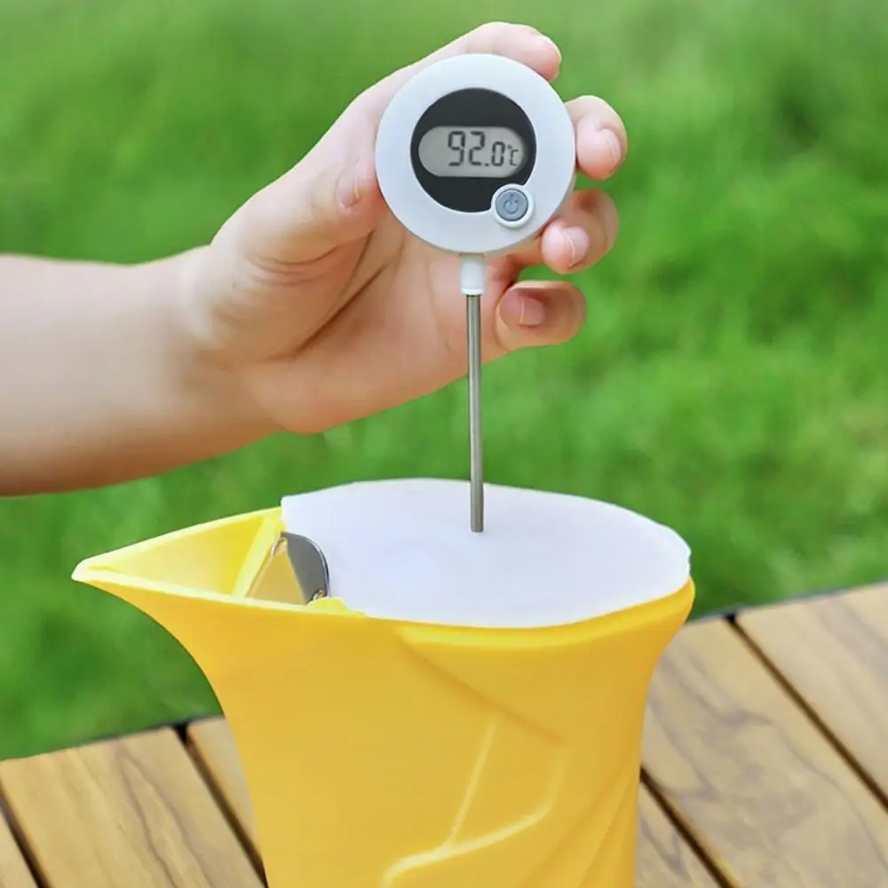 

Силиконовый кофейник для ручного заваривания для кемпинга, дизайн с заостренным кончиком, клапан регулирования скорости, капающий кофейник с крышкой, кофеварка