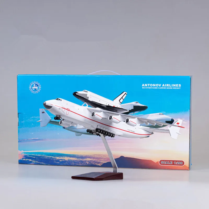 1:200 Scale Model Russia Antonov An-225 Space Shuttle Blizzard Soviet Union Aircraft Diecast Airplane Display Collection Toys