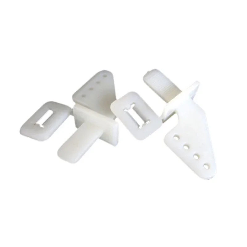 10 Sets Medium Lock On Nylon Control Horn And Clevis 21mm Set Rudder Servo Ailerons Elevators For Rc Fixed Wing Airplane