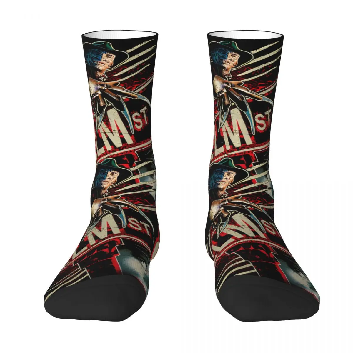 Elm Street Nightmare Socks Winter F-Freddy K-Kruger Stockings Christmas Unisex Men Soft Breathable Socks Sports Non Skid Socks