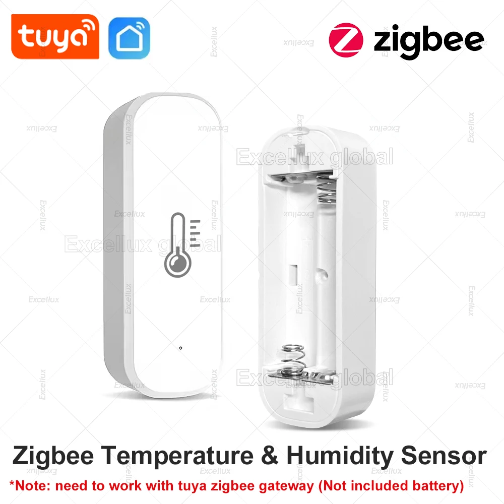 Tuya Smart Temperature Humidity Sensor Indoor Hygrometer Controller Monitoring Works with Smart Speaker Alexa Amazon Google Home
