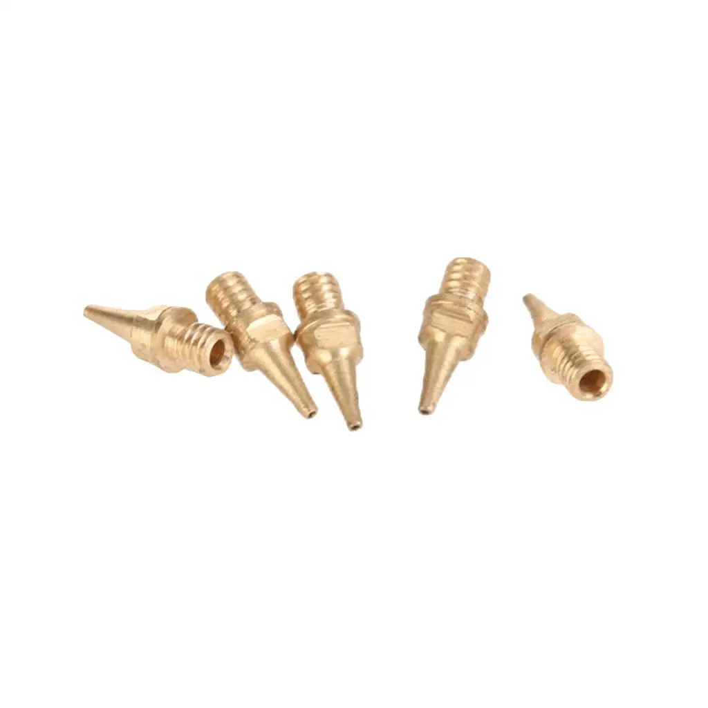 Airbrush Nozzle Replacement Durable Stainless Steel 5pcs Professional Tool for HD130 HD-470 HD-132 Artists Use